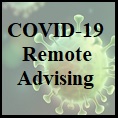 COVID-19 Remote Advising Button