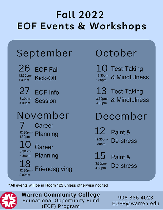 EOF FA'22 Workshops
